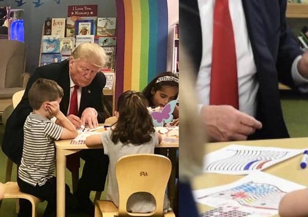 Remember when Trump failed to color the US flag?